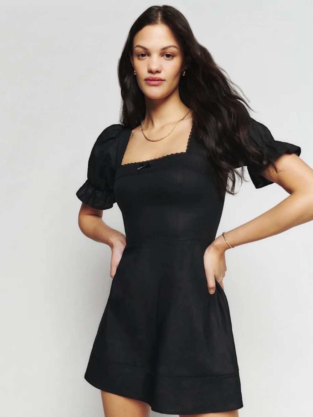 Reformation Evianna Linen Dress